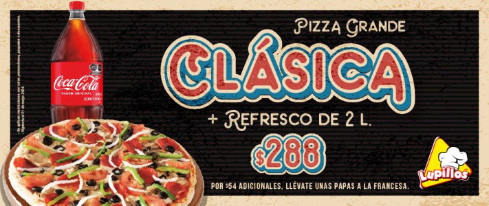 Promocion Pizza Clásica Lupillos