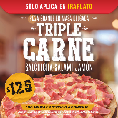Pizza Trple Carne Triple Carne