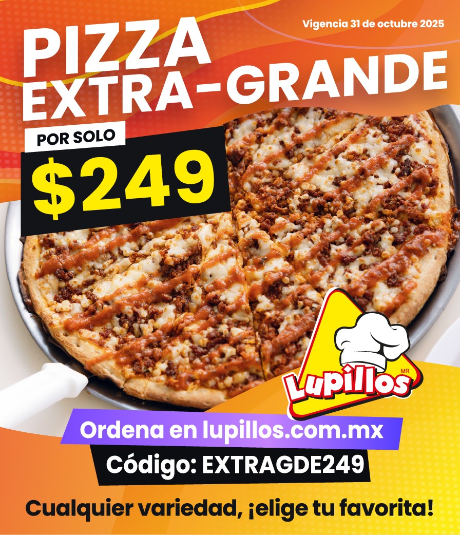 Cupon Pizza ExtraGrande  A 249