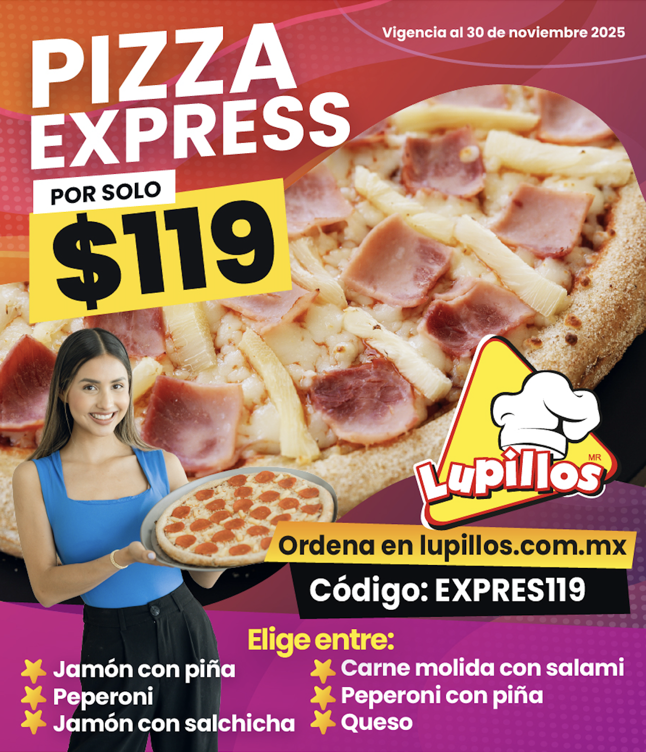 CUPON PIZZA EXPRESS 119